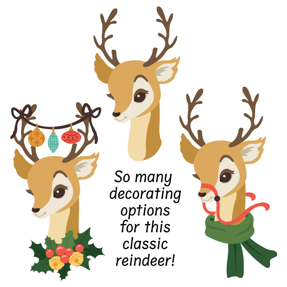 Honey Bee Lovely Layers Vintage Reindeer Dies hbds-llvinrd