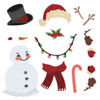 Honey Bee Lovely Layers Vintage Snowman Dies hbds-llsnwm
