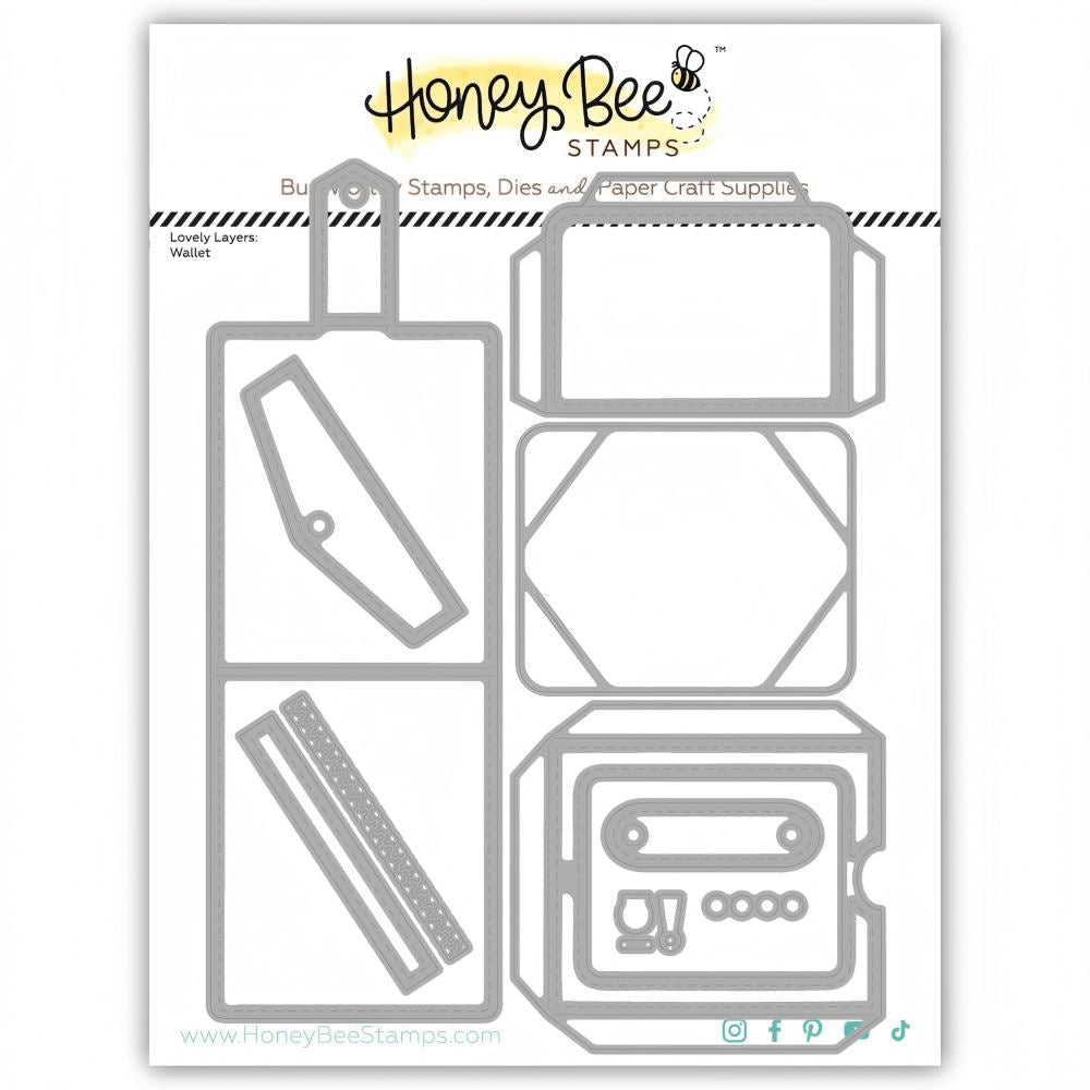 Honey Bee Lovely Layers Wallet Dies hbds-llwallt Product Image