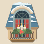 Honey Bee Lovely Layers Window And Holiday Add-On Dies Bundle HBDS-LLWNDHLLL Candles And Swag