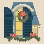 Honey Bee Lovely Layers Window And Holiday Add-On Dies Bundle HBDS-LLWNDHLLL Wreath And Swag