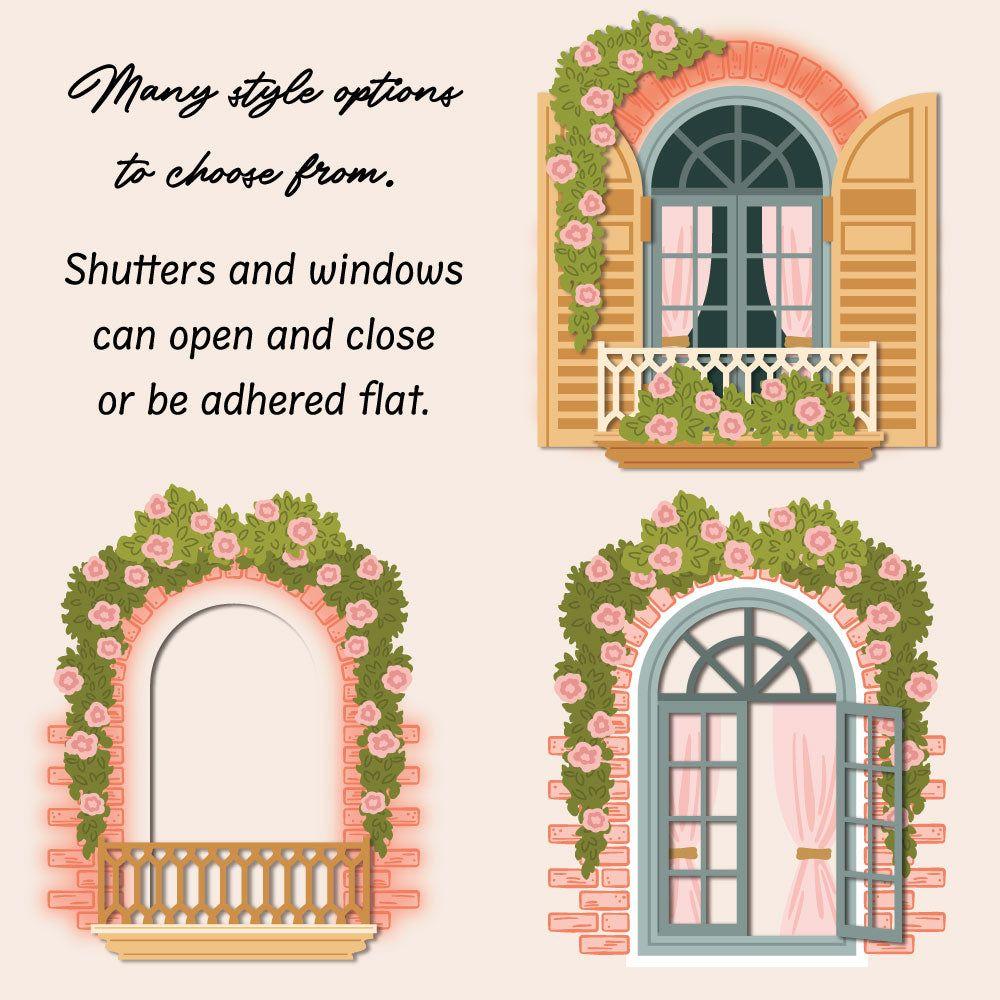Honey Bee Lovely Layers Window And Holiday Add-On Dies Bundle HBDS-LLWNDHLL Decorated Mock Ups