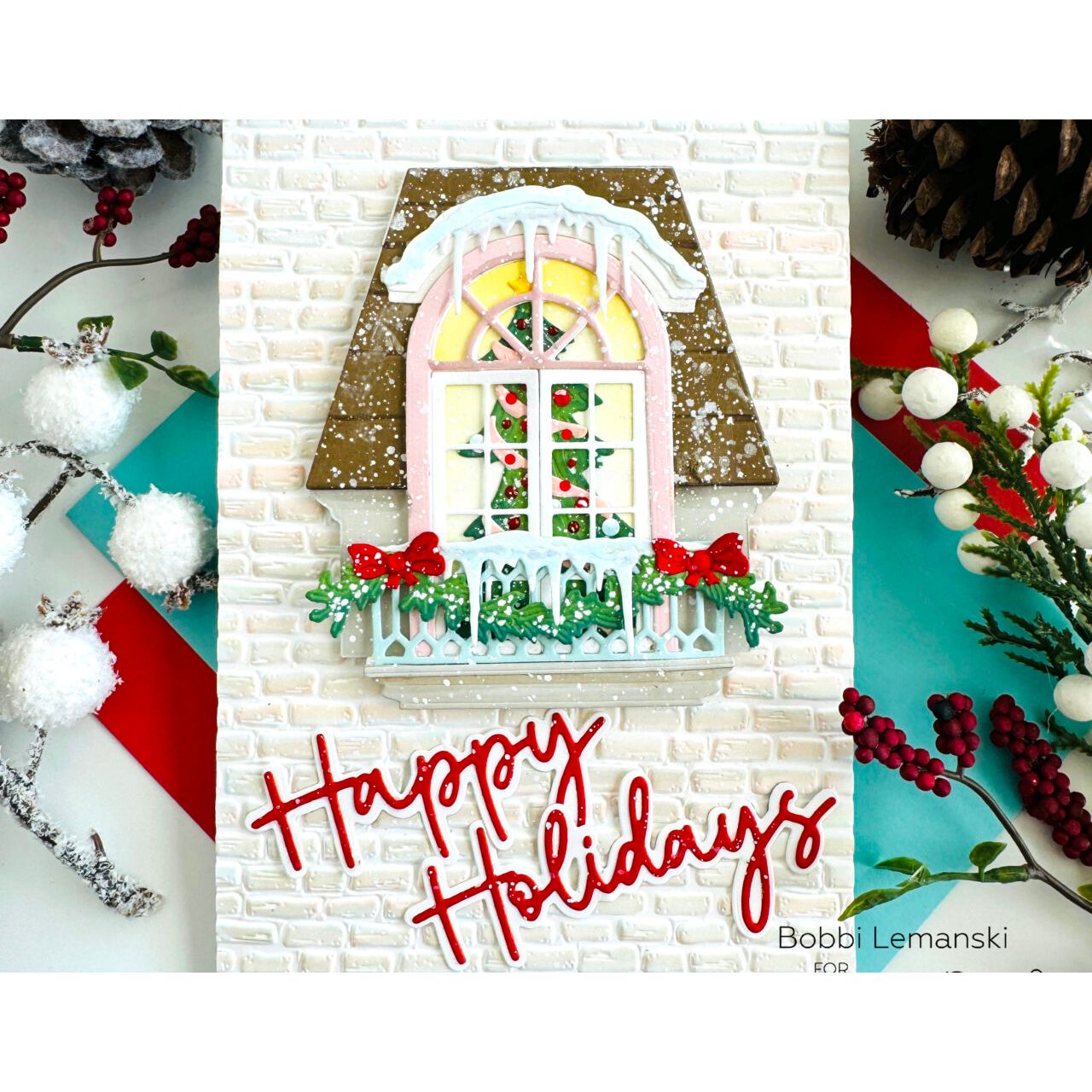 Honey Bee Lovely Layers Window Dies hbds-llwndo Christmas Window Card | color-code:ALT01