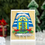 Honey Bee Lovely Layers Window Dies hbds-llwndo Merry Christmas Card