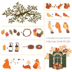 Honey Bee Lovely Layers Window Fall Add On Dies hbds-llwinfl