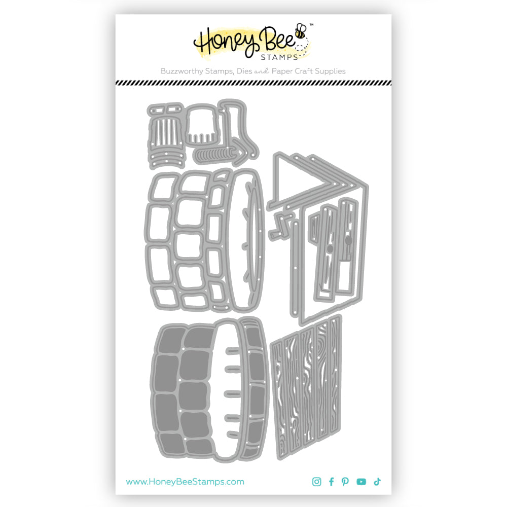 Honey Bee Lovely Layers Wishing Well Dies hbds-llwwell Product View