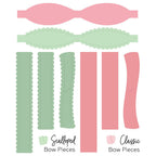 Honey Bee Lovely Layers Wrap It Up Dies hbds-llwrpiu Bow Pieces