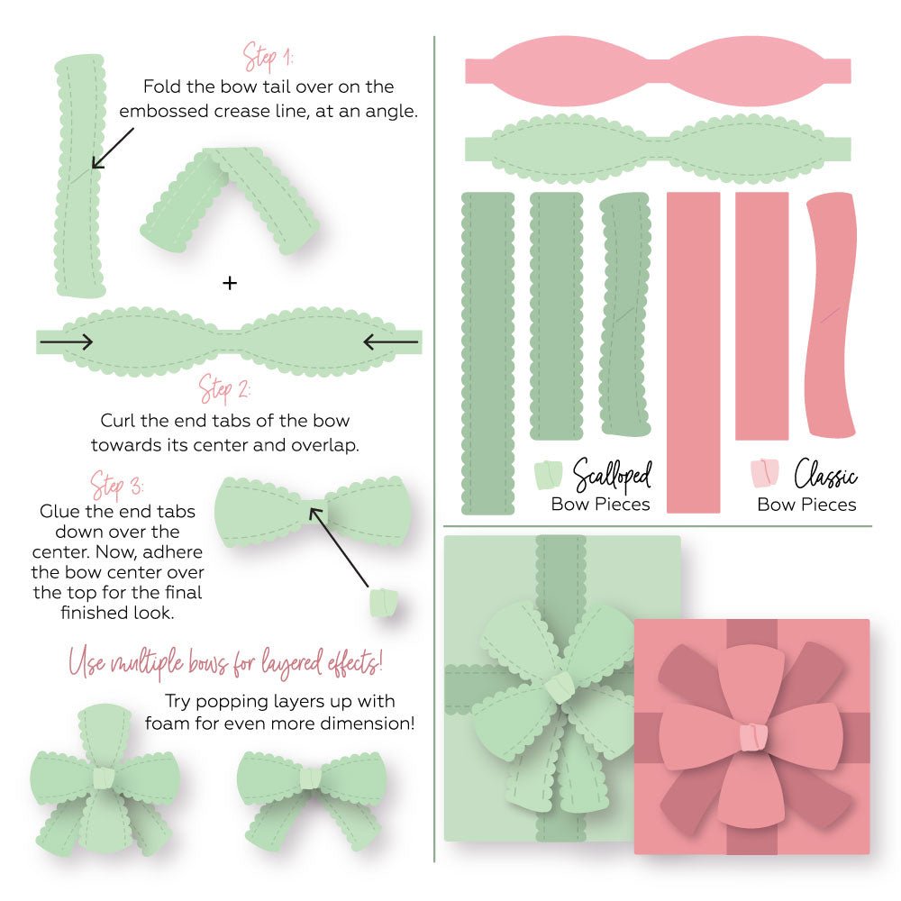Honey Bee Lovely Layers Wrap It Up Dies hbds-llwrpiu Instruction Sheet
