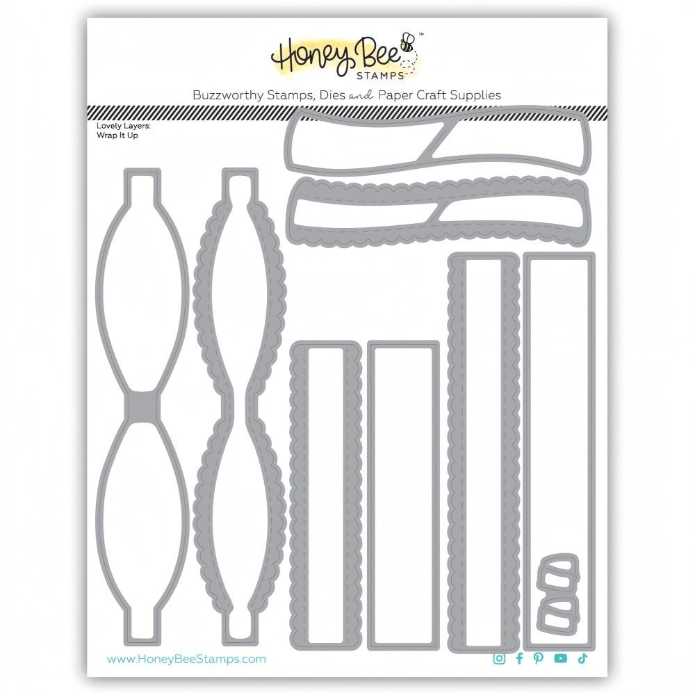 Honey Bee Lovely Layers Wrap It Up Dies hbds-llwrpiu Product Image