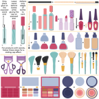 Honey Bee Lovely Layers Zipper Bag Makeup Add On Dies hbds-llmkup Detailed Image