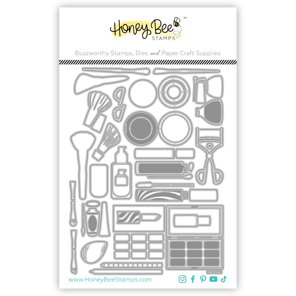 Honey Bee Lovely Layers Zipper Bag Makeup Add On Dies hbds-llmkup Product Image