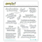 Honey Bee Luxurious Friend Clear Stamps And Dies Bundle HBST-687 Packaged Stamps
