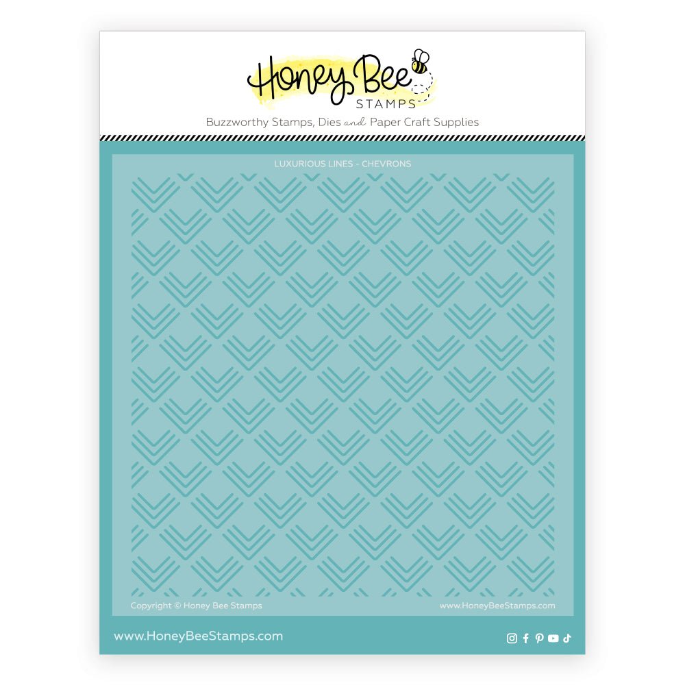 Honey Bee Luxurious Lines Background Stencils hbsl-178 Chevrons Designs