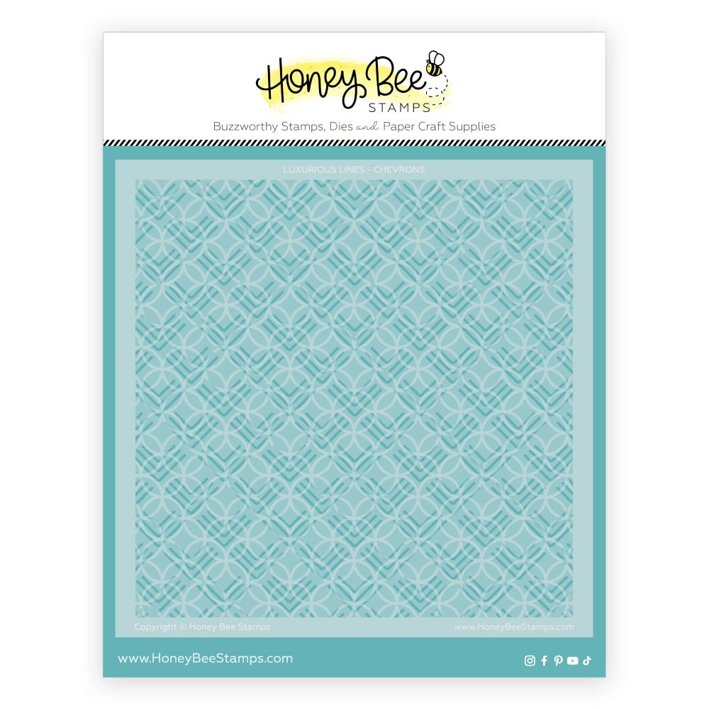 Honey Bee Luxurious Lines Background Stencils hbsl-178 Product Image