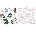 Honey Bee Merry Christmouse Clear Stamps And Dies Bundle