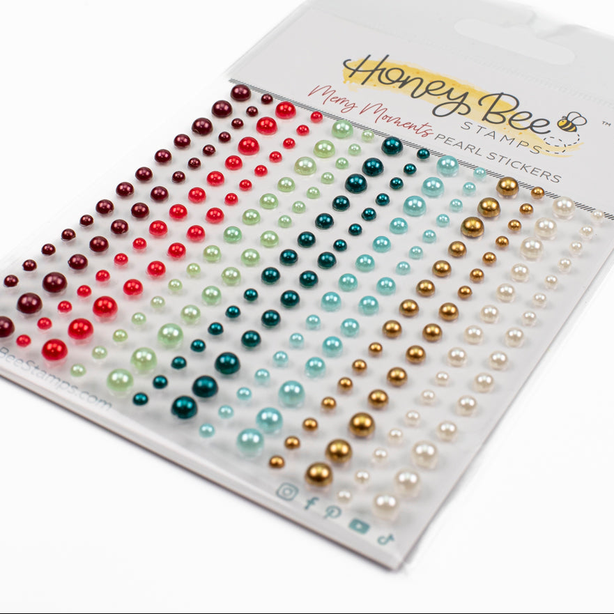 Honey Bee Merry Moments Pearl Stickers hbgs-prl26