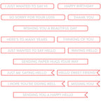 Honey Bee Mini Messages Banners Die Set hbds-mmban
