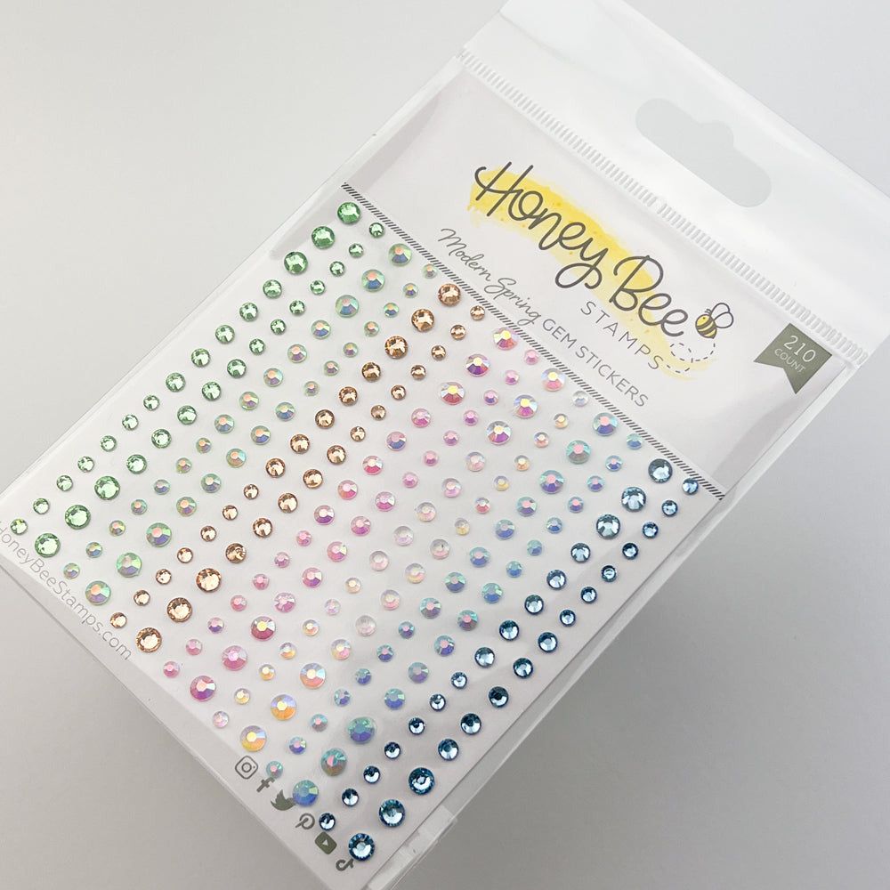 Honey Bee Modern Spring Gem Stickers hbgs-029 Packaging Image