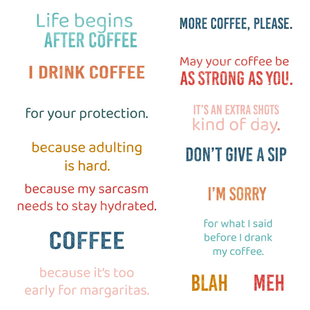 Honey Bee More Coffee Please Clear Stamps hbst-660