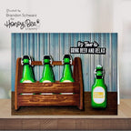 Honey Bee Nailed It Clear Stamps And Dies Bundle Brandon Schwarz Drink Beer And Relax Card