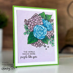 Honey Bee Nancy's Lilac Bouquet Dies hbds-629 The World Needs More People Like You Card