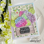 Honey Bee Nancy's Lilac Bouquet Dies hbds-629 You Have A Special Place In My Heart Card