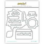 Honey Bee Nancy's Lilac Bouquet Stamps And Dies Bundle Wafer Thin