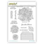 Honey Bee Nancy's Lilac Bouquet Stamps And Dies HBST-629