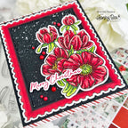 Honey Bee North Pole Pearl Stickers hbgs-prl23 Floral Christmas Card | color-code:ALT02