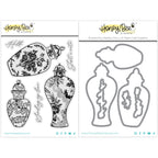 Honey Bee Ornate Ginger Jars Stamps And Dies Bundle