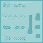 Honey Bee Party Blower Stencil hbsl-142