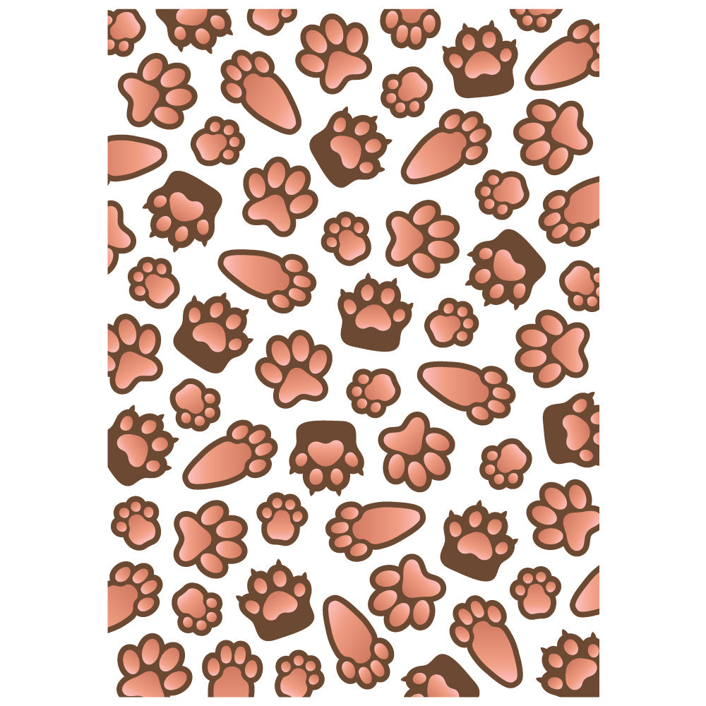 Honey Bee Paw Prints 3D Embossing Folder hbef-024
