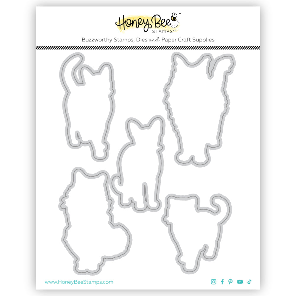 Honey Bee Paws And Purrs Dies hbds-637 Product Image