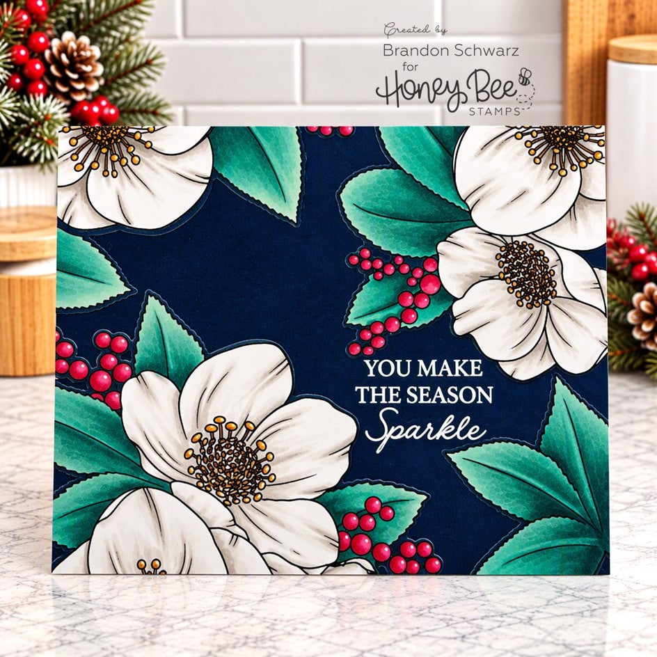 Honey Bee Peace Be With You Clear Stamps Dies And Stencils Bundle You Make The Season Sparkle Card
