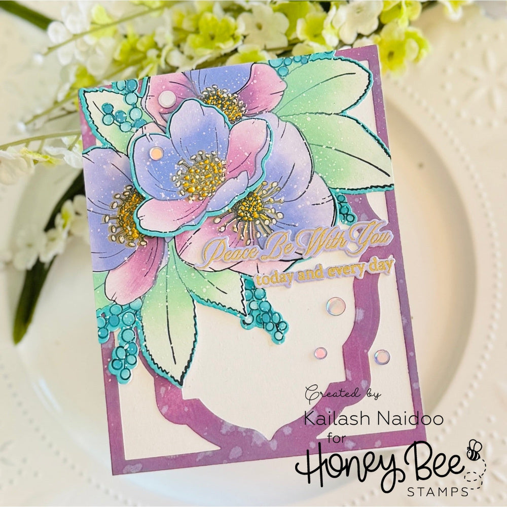 Honey Bee Peace Be With You Dies hbds-709 Peace Be With You Card
