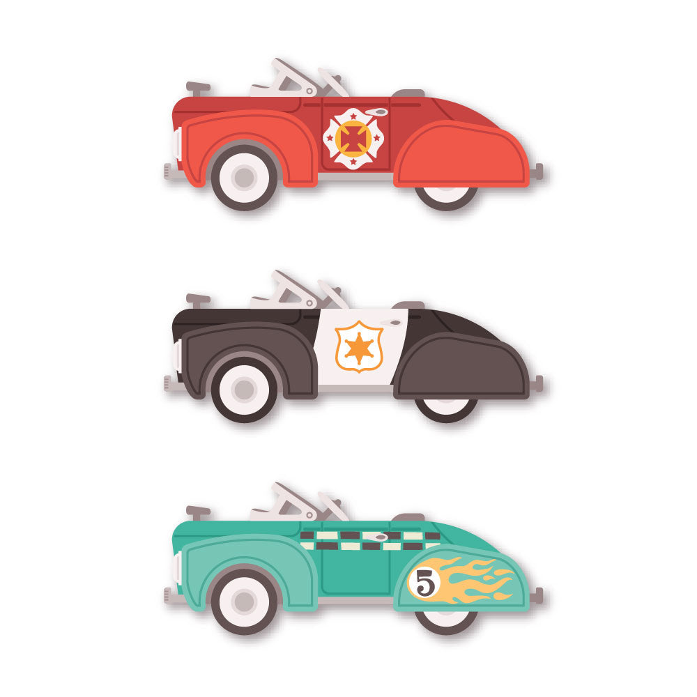 Honey Bee Pedal Car Stencil hbsl-161 Police And Fire