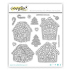 Honey Bee Peppermint Village Clear Stamps hbst-621 Detailed Image