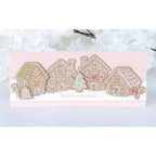 Honey Bee Peppermint Village Dies hbds-621 Sweet Christmas Card