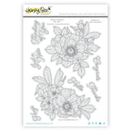 Honey Bee Perfect Peonies Clear Stamps And Dies Bundle HBST-686 Packaged Stamps