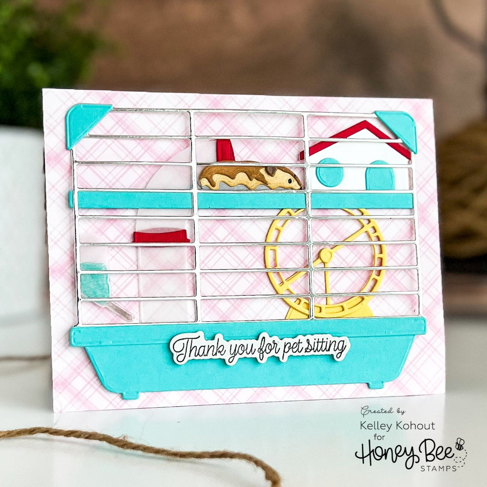 Honey Bee Pet-tastic Dies hbds-638 Kelley Kohout Card 2