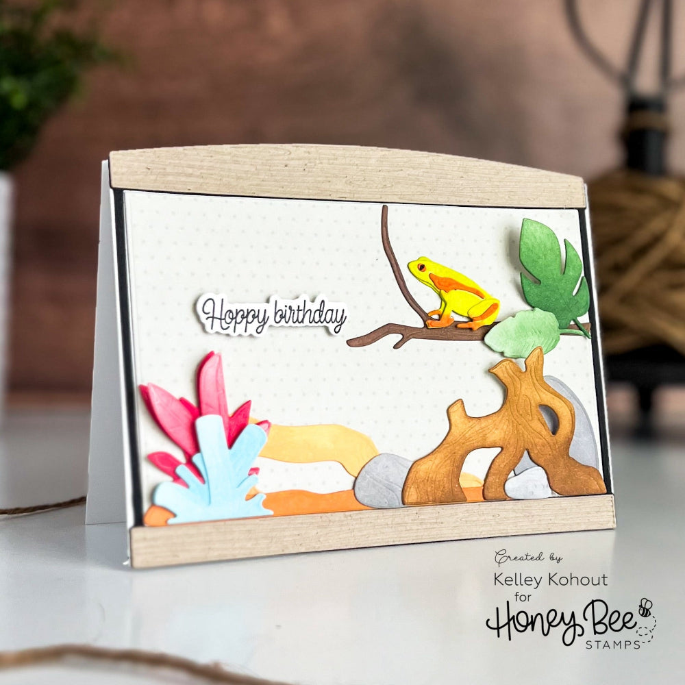 Honey Bee Pet-tastic Stamps And Dies Bundle Kelley Kohout Tank Card