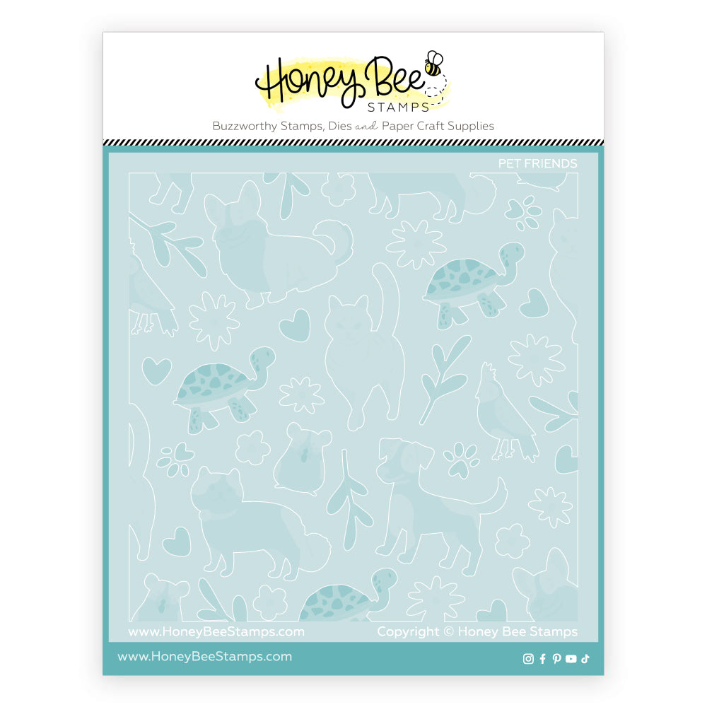 Honey Bee Pet Friends Layering Stencils hbsl-164 Alternate Image