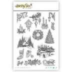 Honey Bee Photo Gallery Wall Holiday Cling Stamps hbst-668