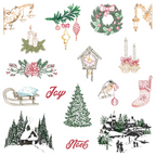 Honey Bee Photo Gallery Wall Holiday Cling Stamps hbst-668 in color