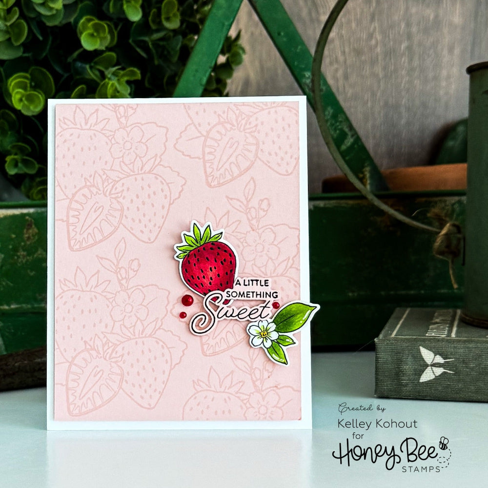 Honey Bee Picked With Love Clear Stamps Dies And Stencils Bundle A Little Something Sweet Card