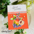 Honey Bee Picked With Love Clear Stamps hbst-691 Sweet Wishes Card