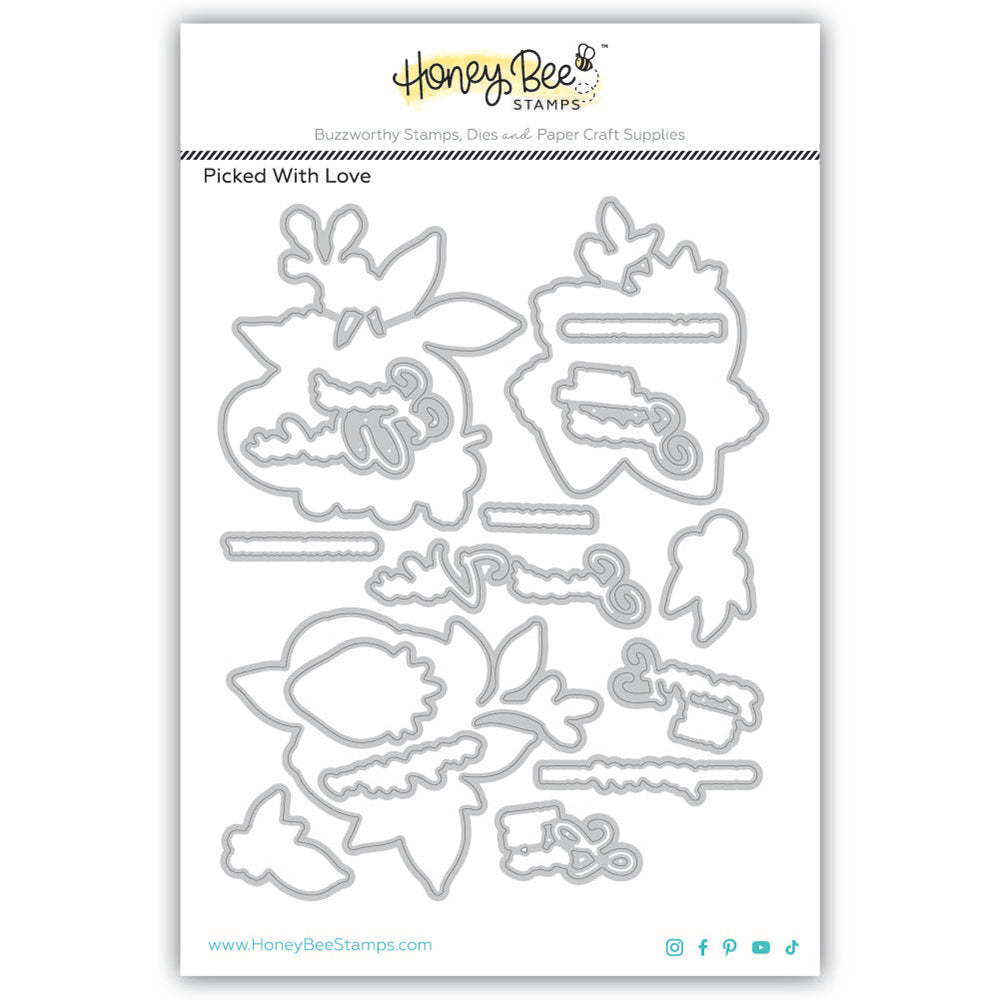 Honey Bee Picked With Love Dies hbds-691 Product Image