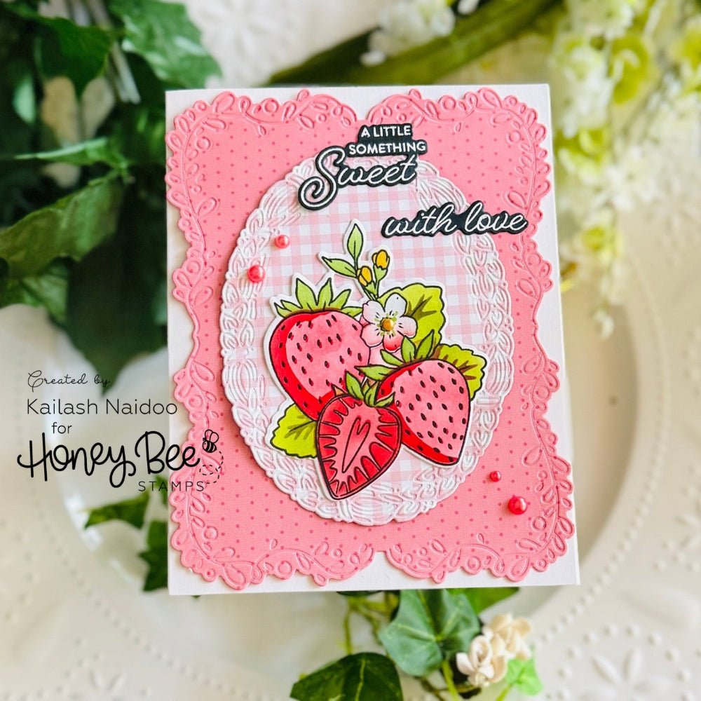 Honey Bee Picked With Love Stencils hbsl-184 With Love Card