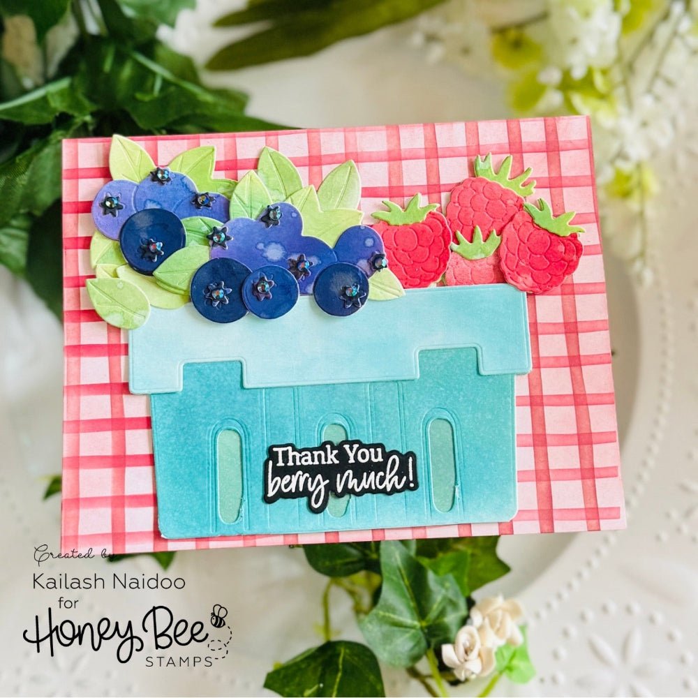 Honey Bee Picnic Blanket Stencils hbsl-179 Fruit Card
