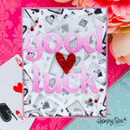 Honey Bee Playful Lowercase Alphabet Dies hbds-beeply Good Luck Card